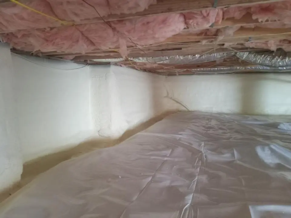 Crawl space encapsulation with closed-cell spray foam for Attic Insulation in Los Fresnos